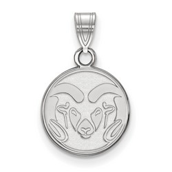 Colorado State University Rams Small Pendant in Sterling Silver 1.37 gr