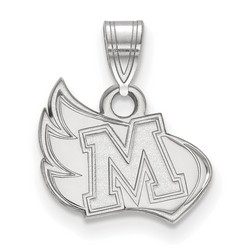 Meredith College Avenging Angels Small Pendant in Sterling Silver 1.15 gr