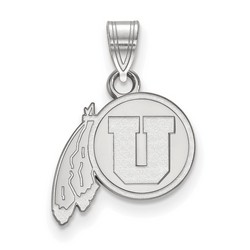 University of Utah Utes Small Pendant in Sterling Silver 1.22 gr