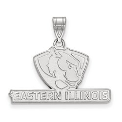 Eastern Illinois EIU Fighting Panthers Medium Pendant in Sterling Silver 2.59 gr