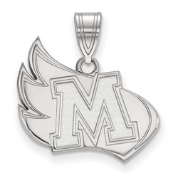 Meredith College Avenging Angels Large Pendant in Sterling Silver 2.28 gr