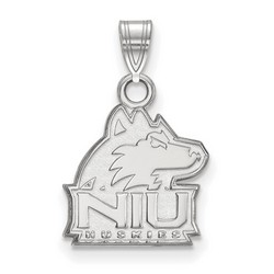 Northern Illinois University Huskies Small Pendant in Sterling Silver 1.48 gr