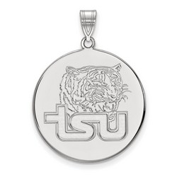 Tennessee State University Tigers XL Disc Pendant in Sterling Silver 5.35 gr