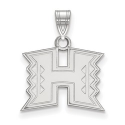 University of Hawaii Rainbow Warriors Small Pendant in Sterling Silver 1.68 gr
