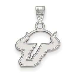 University of South Florida Bulls Small Pendant in Sterling Silver 1.15 gr