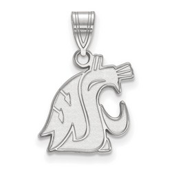 Washington State Cougars Medium Pendant in Sterling Silver 1.42 gr