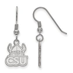 Cleveland State University Vikings Small Sterling Silver Dangle Earrings 1.94 gr
