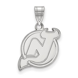 New Jersey Devils Medium Pendant in Sterling Silver 2.15 gr