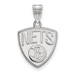 Brooklyn Nets Medium Pendant in Sterling Silver 2.06 gr