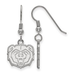Missouri State Bears Small Dangle Earrings in Sterling Silver 1.89 gr