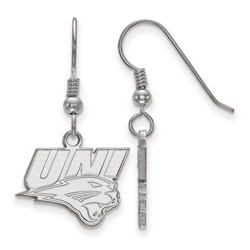 University of Northern Iowa Panthers Dangle Earrings in Sterling Silver 2.43 gr