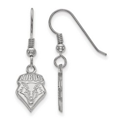 University of New Mexico Lobos Small Dangle Earrings in Sterling Silver 0.80 gr
