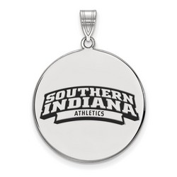 USI Southern Indiana Screaming Eagles XL Disc Pendant in Sterling Silver 5.66 gr