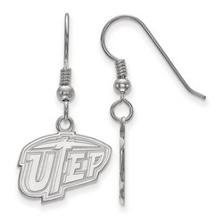 University Texas El Paso UTEP Miners Small Dangle Ear in Sterling Silver 2.47 gr