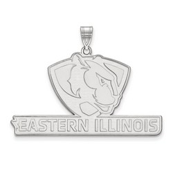 Eastern Illinois EIU Fighting Panthers XL Pendant in Sterling Silver 6.53 gr
