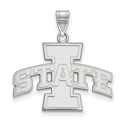 Iowa State University Cyclones Large Pendant in Sterling Silver 3.02 gr