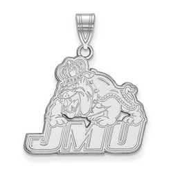 James Madison University Dukes Large Pendant in Sterling Silver 3.38 gr