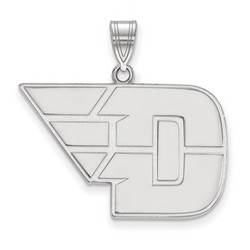 University of Dayton Flyers Large Pendant in Sterling Silver 4.55 gr
