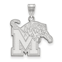 University of Memphis Tigers Large Pendant in Sterling Silver 2.93 gr