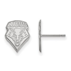 University of New Mexico Lobos Small Post Earrings in Sterling Silver 1.42 gr