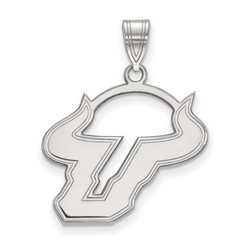 University of South Florida Bulls Large Pendant in Sterling Silver 2.52 gr