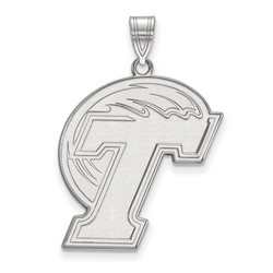 Tulane University Green Wave XL Pendant in Sterling Silver 3.86 gr