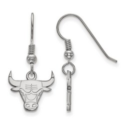 Chicago Bulls Small Dangle Earrings in Sterling Silver 1.57 gr