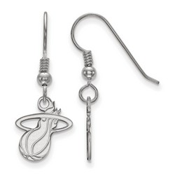 Miami Heat Small Dangle Earrings in Sterling Silver 1.30 gr