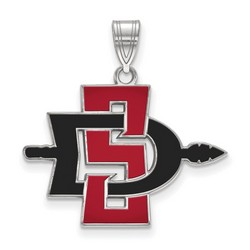 San Diego State University Aztecs Large Pendant in Sterling Silver 2.70 gr