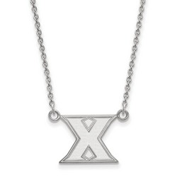 Xavier University Musketeers Small Pendant Necklace in Sterling Silver 3.28 gr