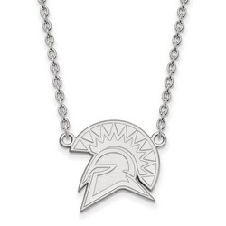 San Jose State University Spartans Large Sterling Silver Pendant Necklace 5.75gr