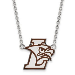 Lehigh University Mountain Hawks Large Sterling Silver Pendant Necklace 6.34 gr