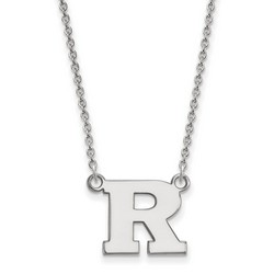 Rutgers University Scarlet Knights Small Sterling Silver Pendant Necklace 3.40gr