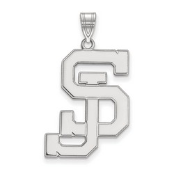 San Jose State University Spartans XL Pendant in Sterling Silver 3.31 gr