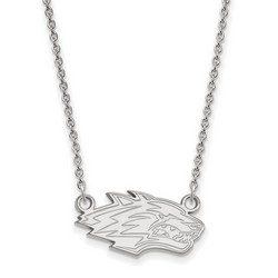 University of New Mexico Lobos Small Pendant Necklace in Sterling Silver 3.42 gr