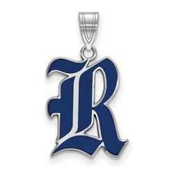 Rice University Owls Large Pendant in Sterling Silver 1.94 gr