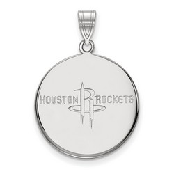 Houston Rockets Large Disc Pendant in Sterling Silver 4.51 gr