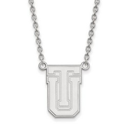University of Tulsa Golden Hurricane Large Pendant Necklace in Sterling Silver
