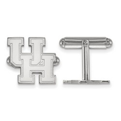 University of Houston Cougars Cuff Link in Sterling Silver 6.93 gr