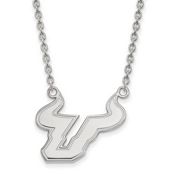 University of South Florida Bulls Large Pendant Necklace in Sterling Silver