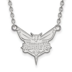 Charlotte Hornets Large Pendant Necklace in Sterling Silver 5.17 gr