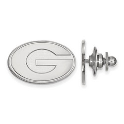University of Georgia Bulldogs Lapel Pin in Sterling Silver 3.30 gr