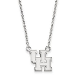University of Houston Cougars Small Pendant Necklace in Sterling Silver 3.19 gr