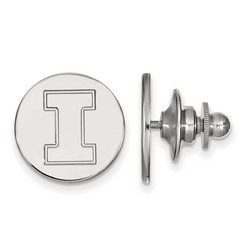 University of Illinois Fighting Illini Lapel Pin in Sterling Silver 2.23 gr