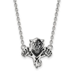Florida Panthers Large Pendant Necklace in Sterling Silver 5.60 gr