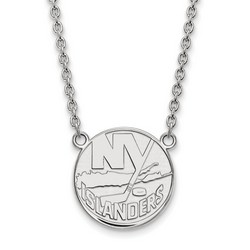 New York Islanders Large Pendant Necklace in Sterling Silver 6.54 gr