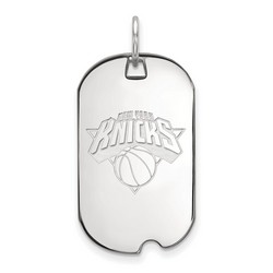 New York Knicks Small Dog Tag in Sterling Silver 4.35 gr