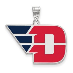 University of Dayton Flyers Large Pendant in Sterling Silver 3.87 gr