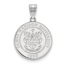 James Madison University Dukes Large Crest in Sterling Silver 3.32 gr