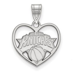 New York Knicks Heart Pendant in Sterling Silver 1.83 gr